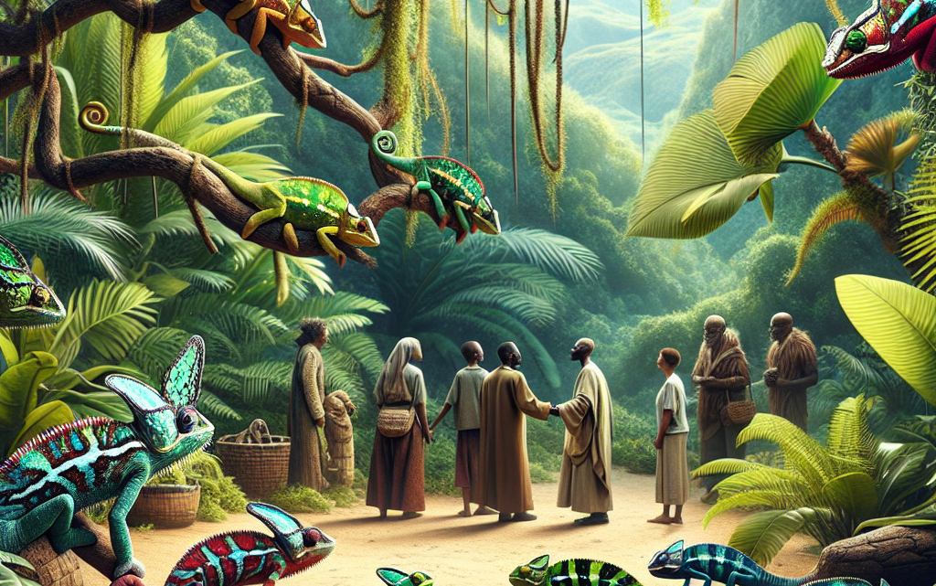 Begegnung mit Chamäleons in der privaten Reptilienfarm von Peyrieras