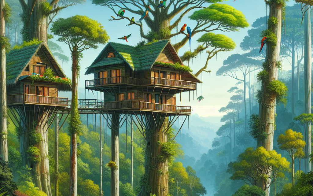 Übernachtung in einem Baumhaushotel im Regenwald