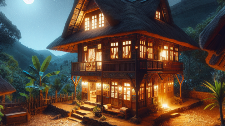 Übernachtung in einem traditionellen Haus im Betsileo-Stil