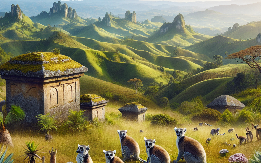 Besichtigung der uralten Gräber auf den Hügeln von Fianarantsoa