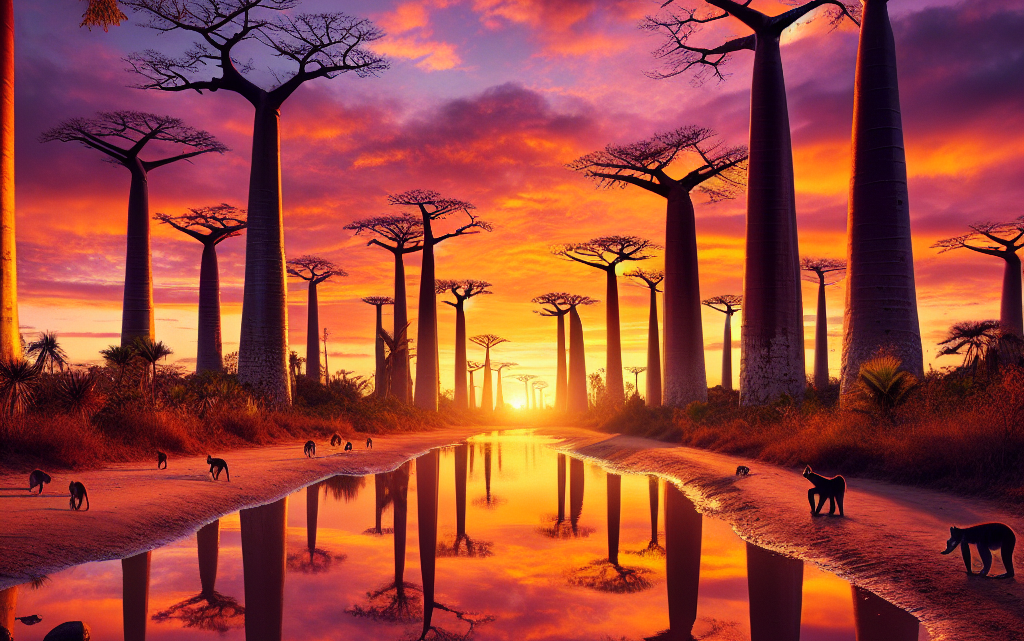 Besuch der berühmten Baobab-Allee