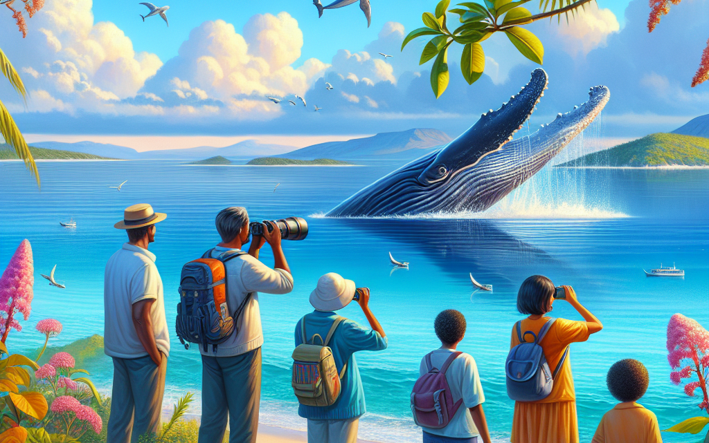 Walbeobachtung entlang der Küste von Sainte-Marie