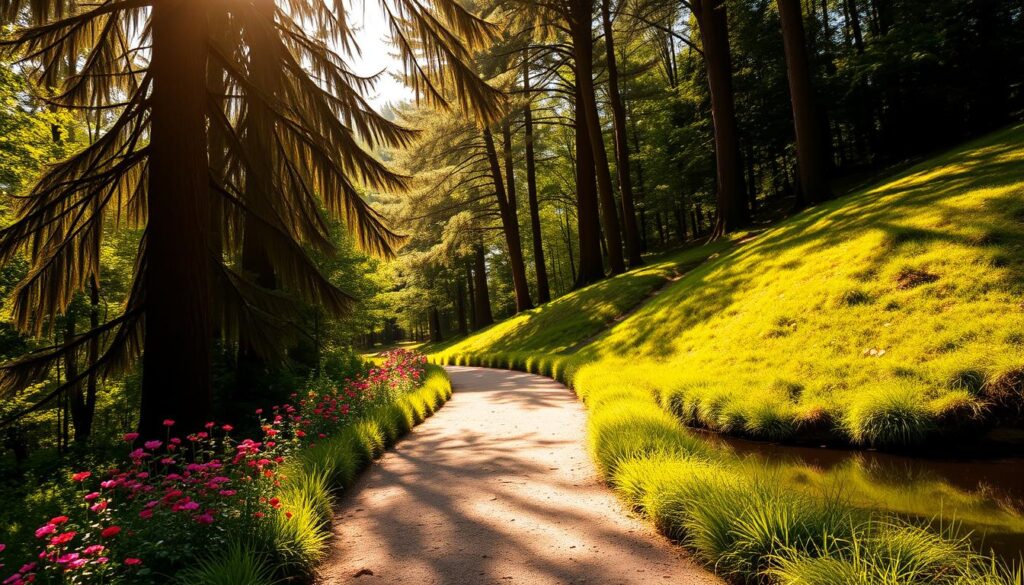 Wanderwege im Park Wanderwege im Park